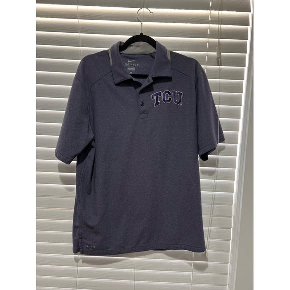 Nike Texas Christian University Horned Frogs Polo Shirt - Size M - Picture 1 of 3